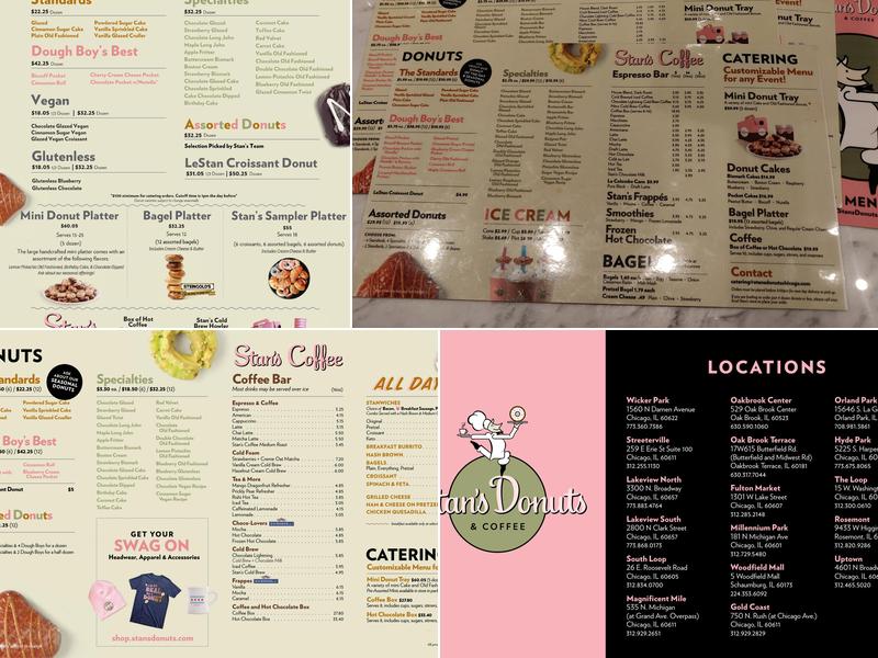 Stan's Donuts & Coffee Menu