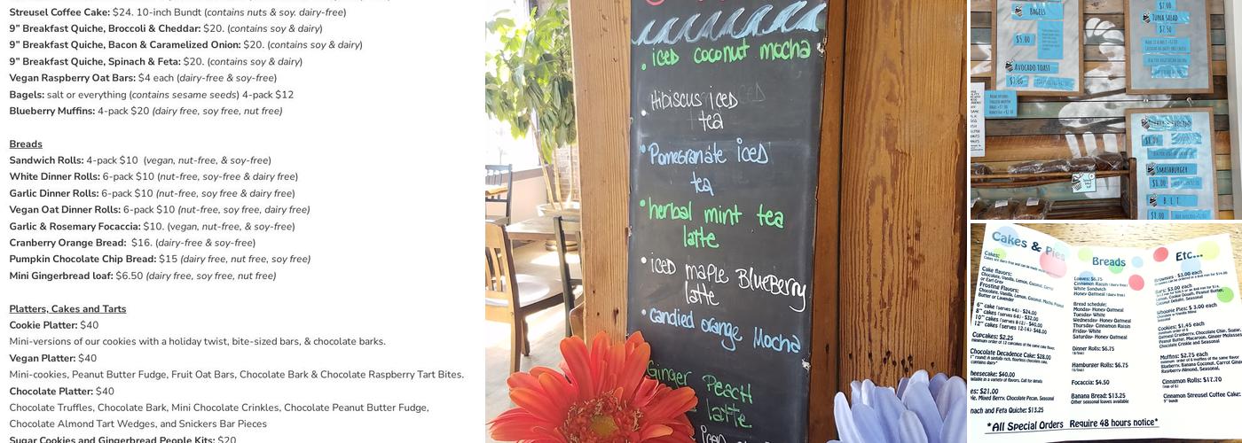 Bam Bam Bakery Menu