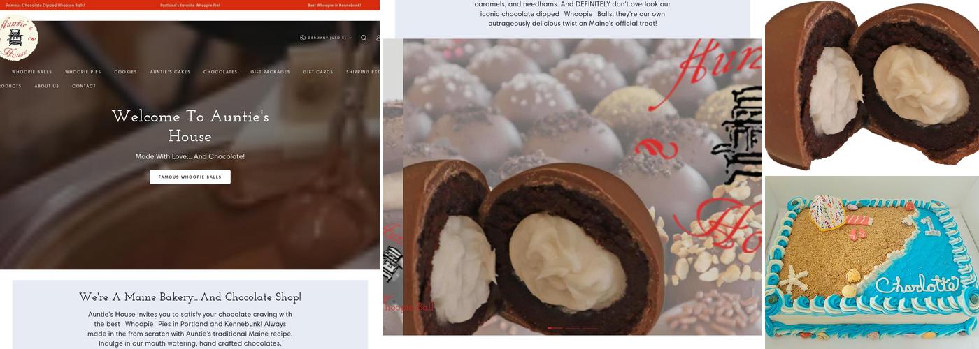 Auntie's House Bakery and Chocolatier Menu