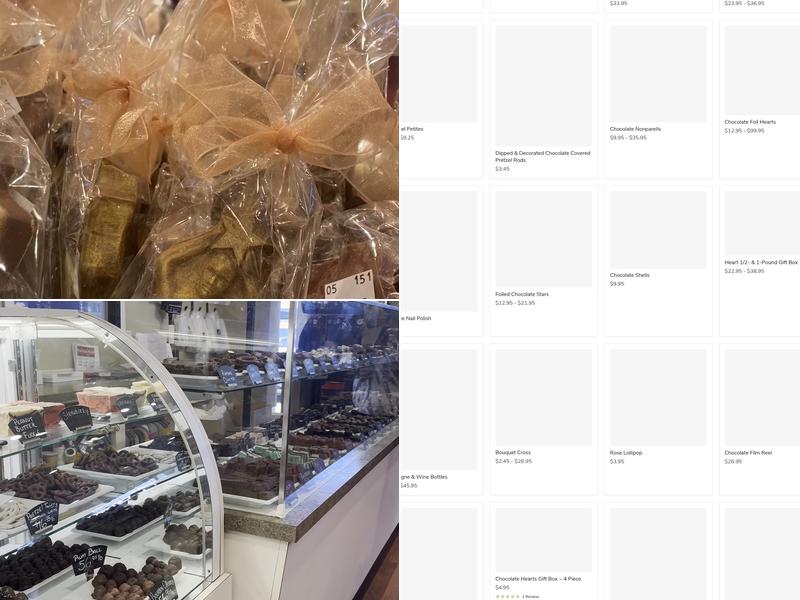 Morkes Chocolates Menu