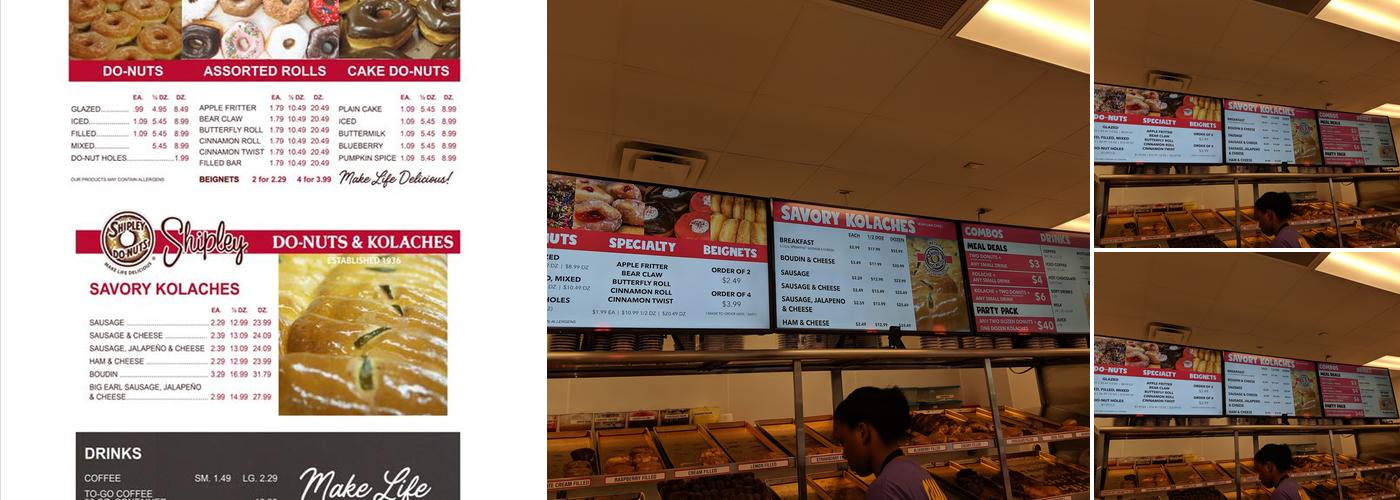 Shipley Do-Nuts Menu