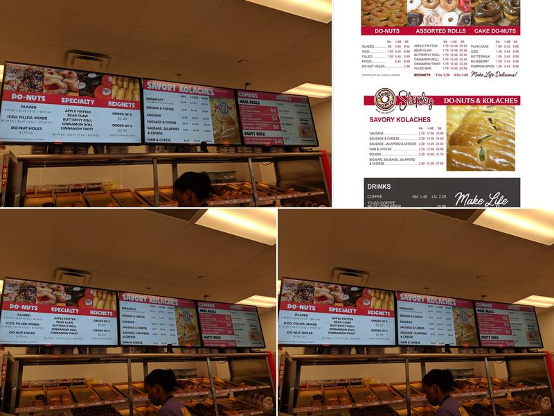 Shipley Do-Nuts Menu