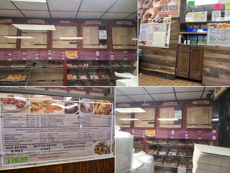 Tastee Donuts Menu