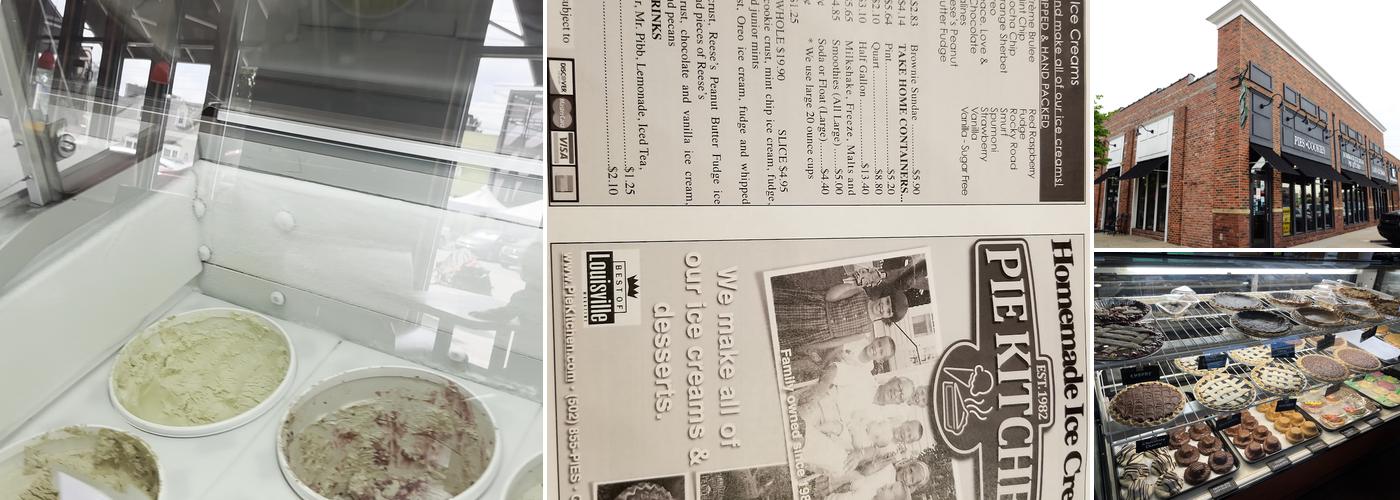 Homemade Ice Cream & Pie Kitchen Menu