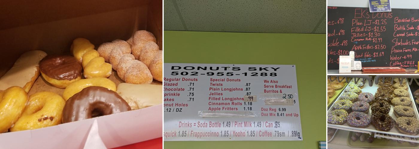 Ek's Donuts Menu