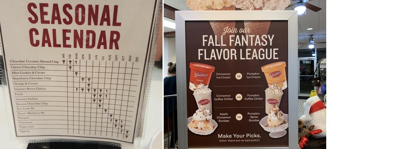 Graeter's Ice Cream Menu