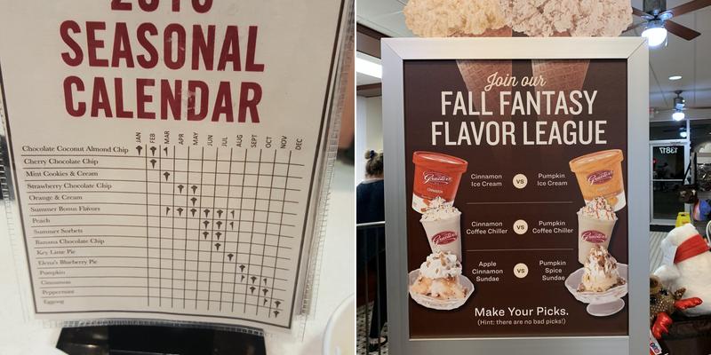 Graeter's Ice Cream Menu