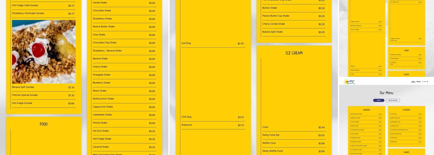 Dairy Kastle Menu