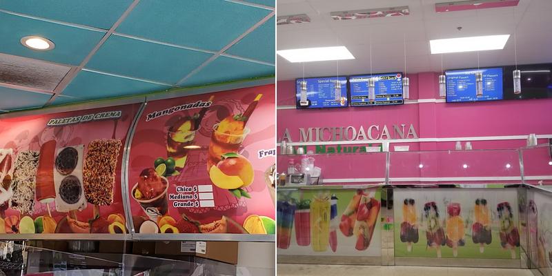 Las michoacanas Ice Cream Shop Menu