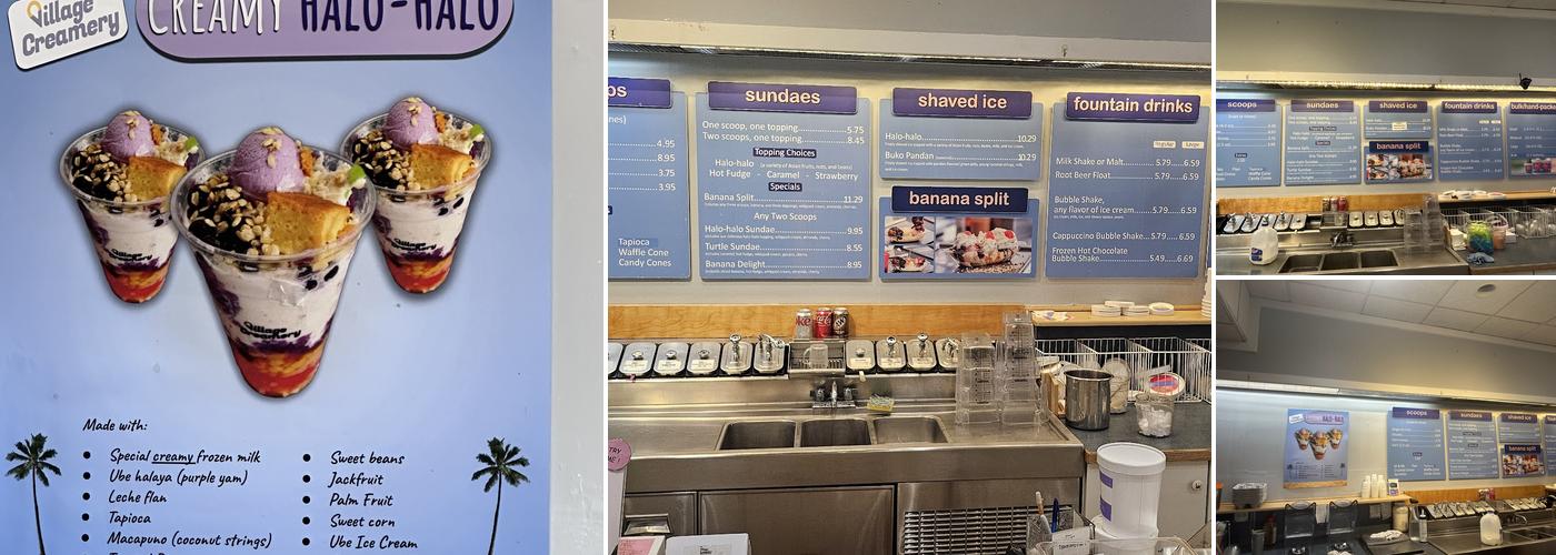 Village Creamery Menu