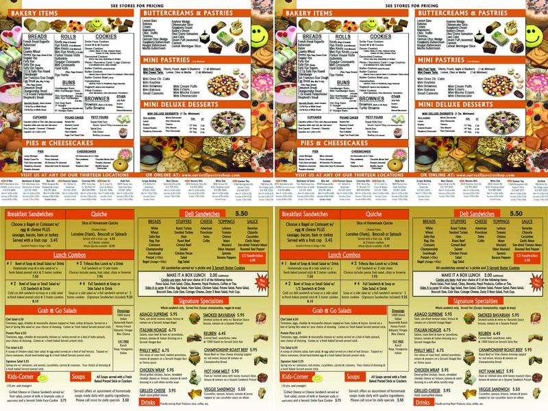 Servatii Menu