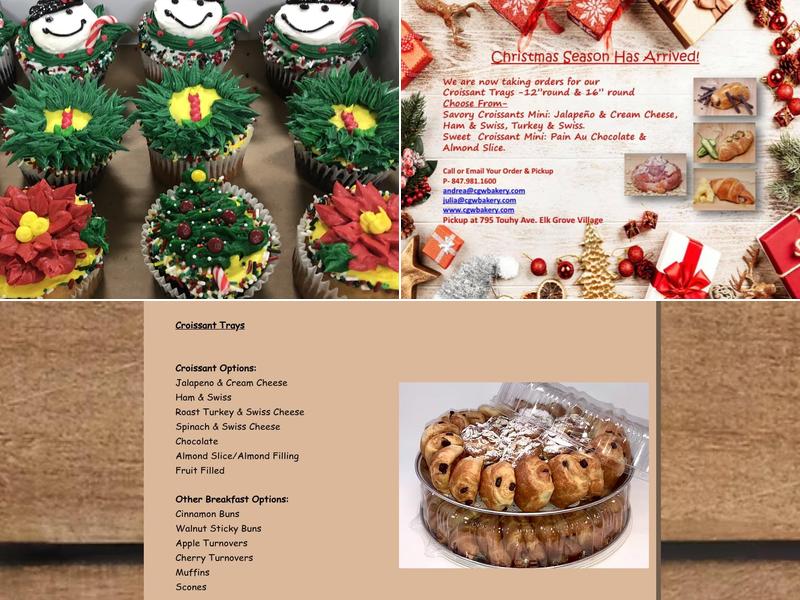 Chicago Gourmet Wholesale Bakery Menu