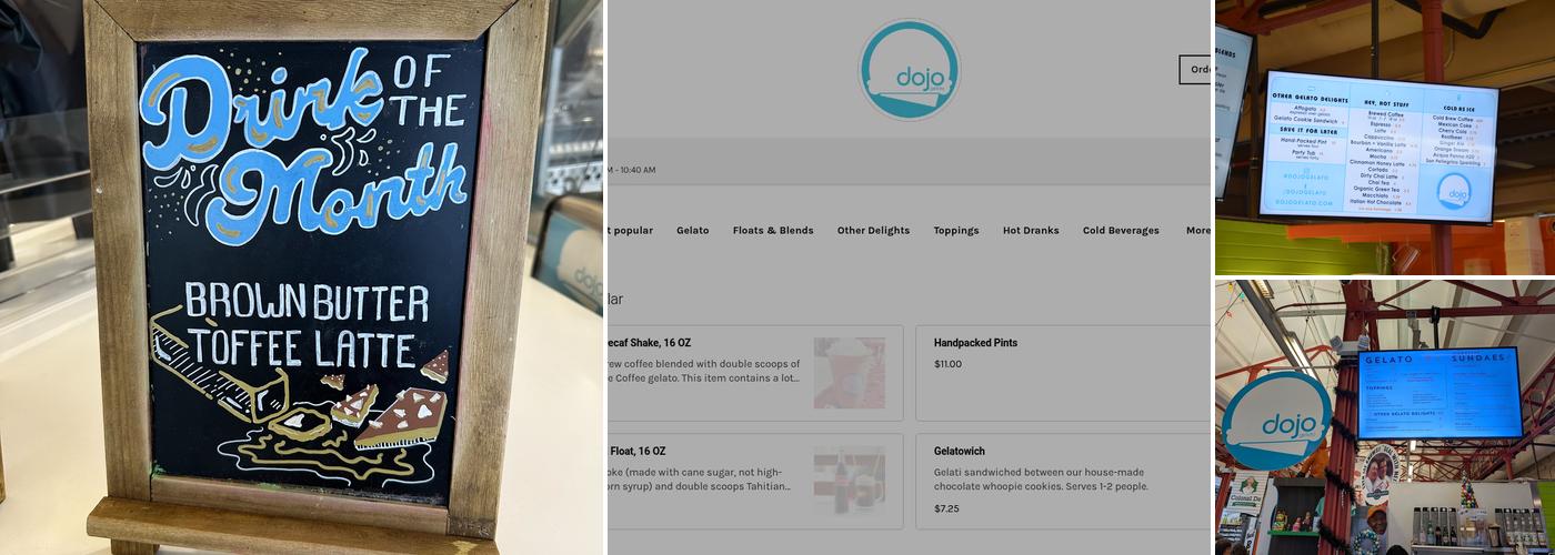 Dojo Gelato Menu