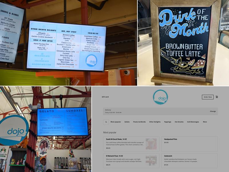 Dojo Gelato Menu