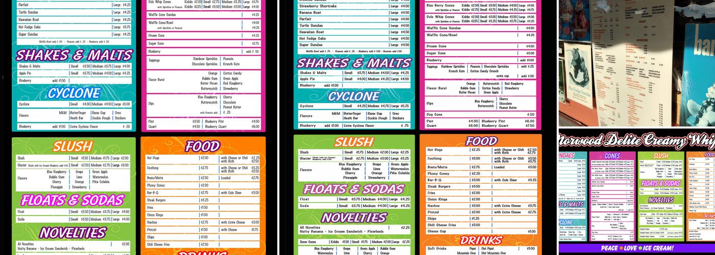 Norwood Delite Creamy Whip Menu