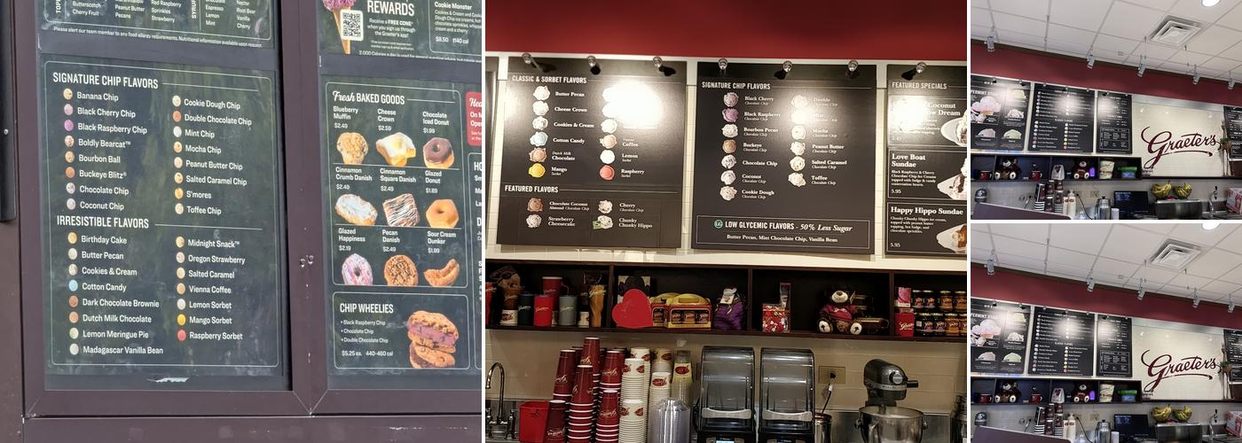 Graeter's Ice Cream Menu