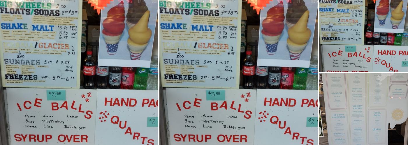 Dairy Corner Menu