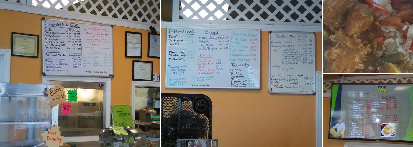 Pete's Caribbean Bakery & Restaurant Menu