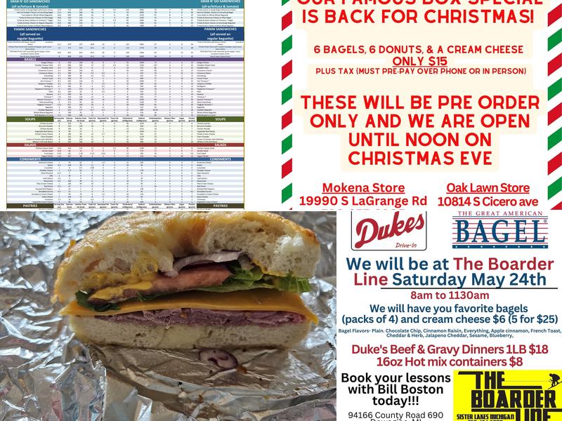 Great American Bagel Inc Menu