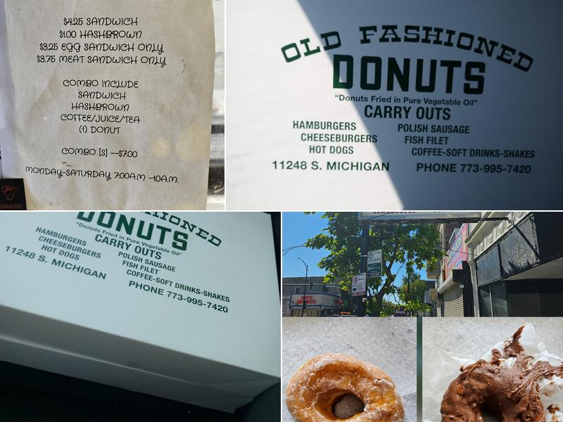 Old Fashioned Donuts Menu