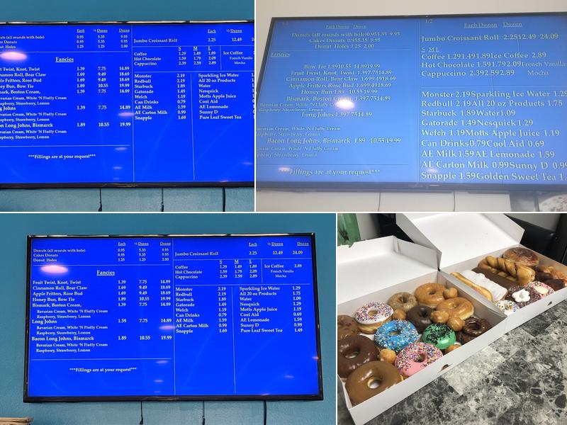 Ambrosia Donuts Menu