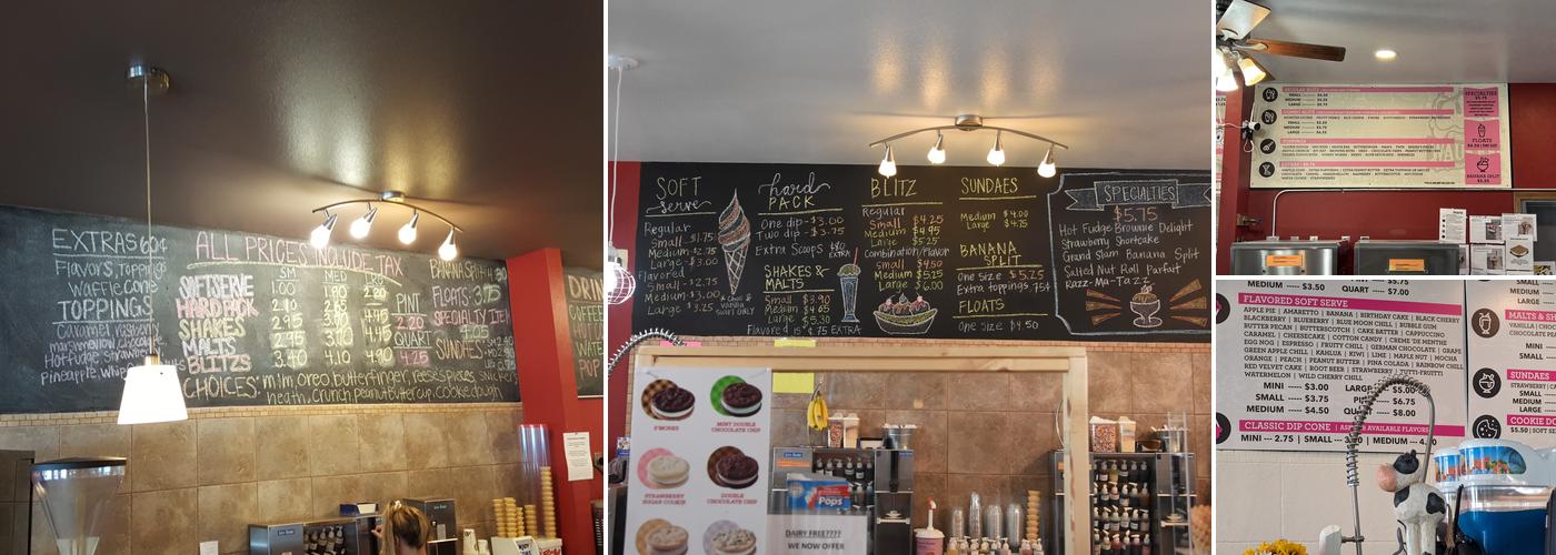 Waukee Ice Cream Shoppe Menu