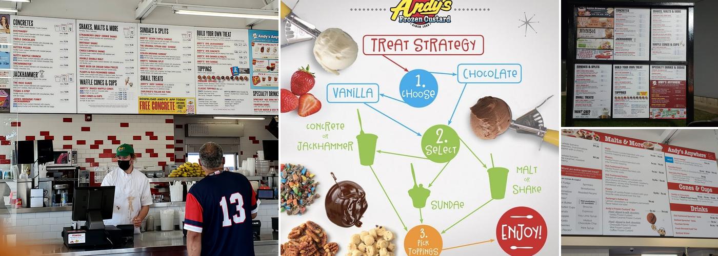 Andy's Frozen Custard Menu