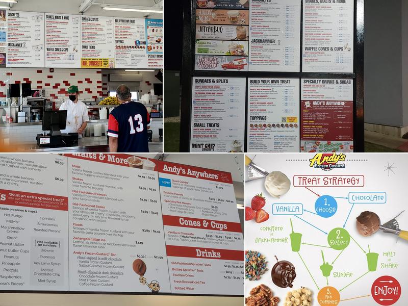 Andy's Frozen Custard Menu