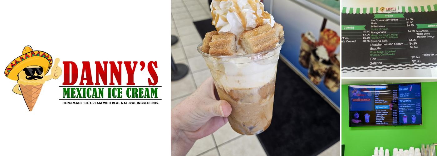 Danny's Mexican Ice Cream Menu