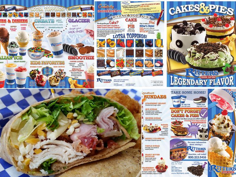 Ritter's Frozen Custard Menu