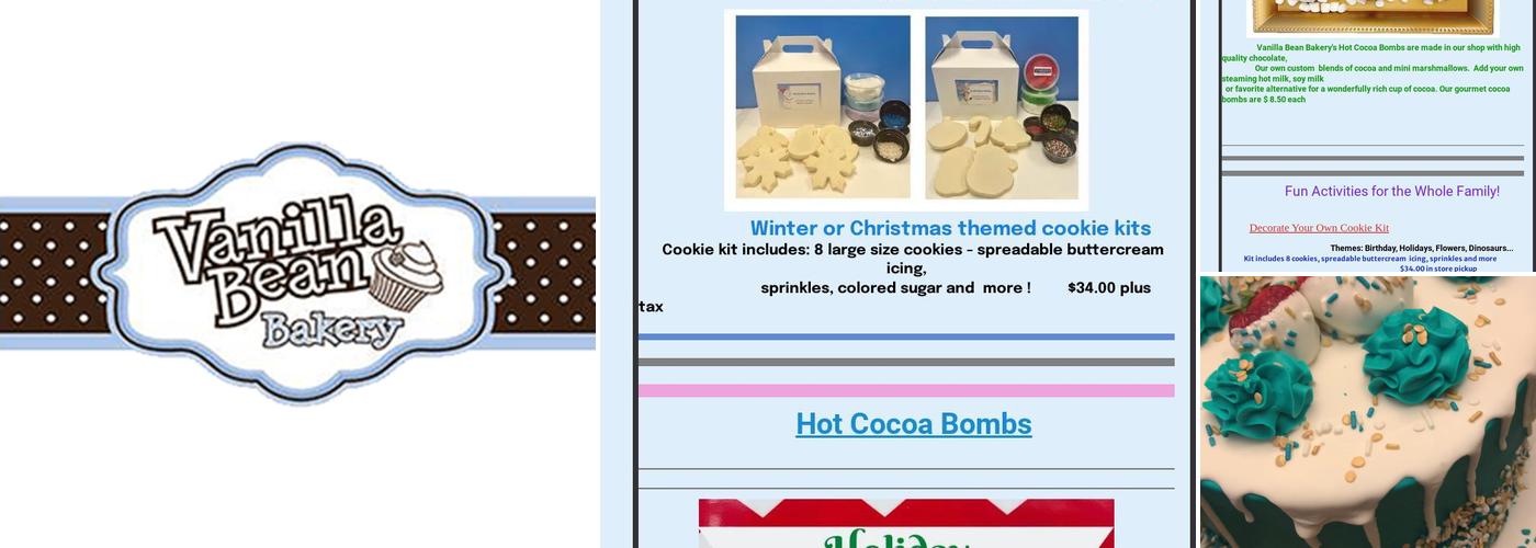 Vanilla Bean Bakery Menu