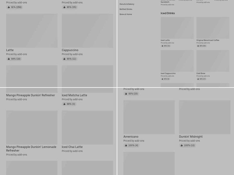 Dunkin' Menu