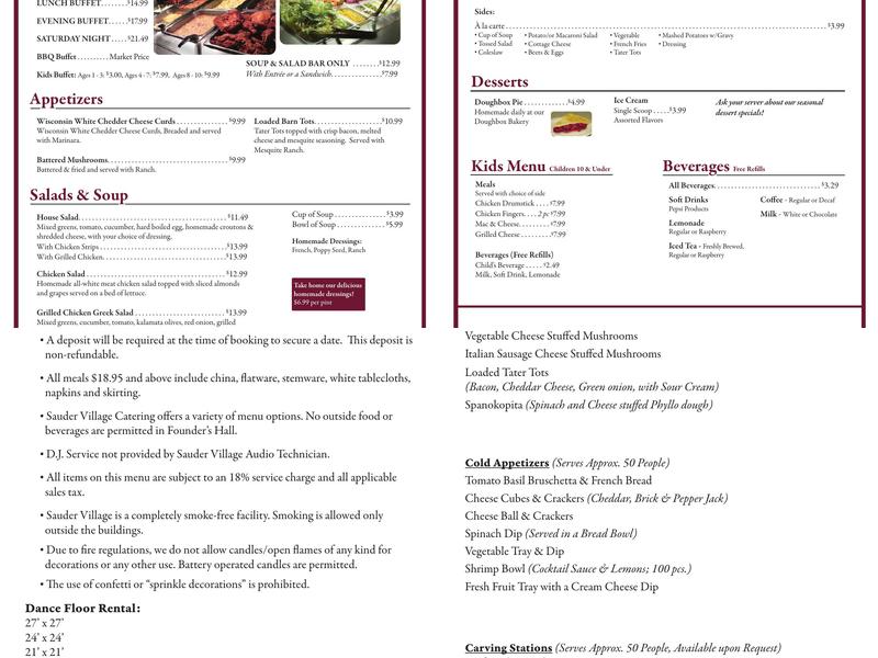 Doughbox Bakery Menu