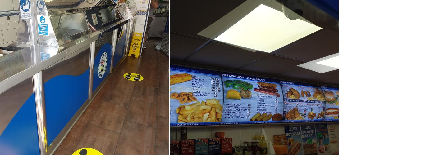 Blue Sea Fish Bar Menu