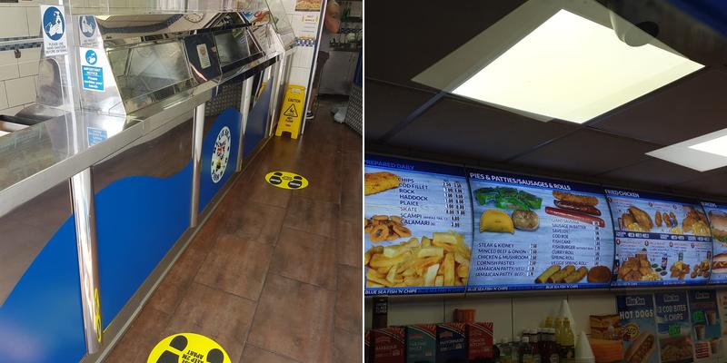 Blue Sea Fish Bar Menu