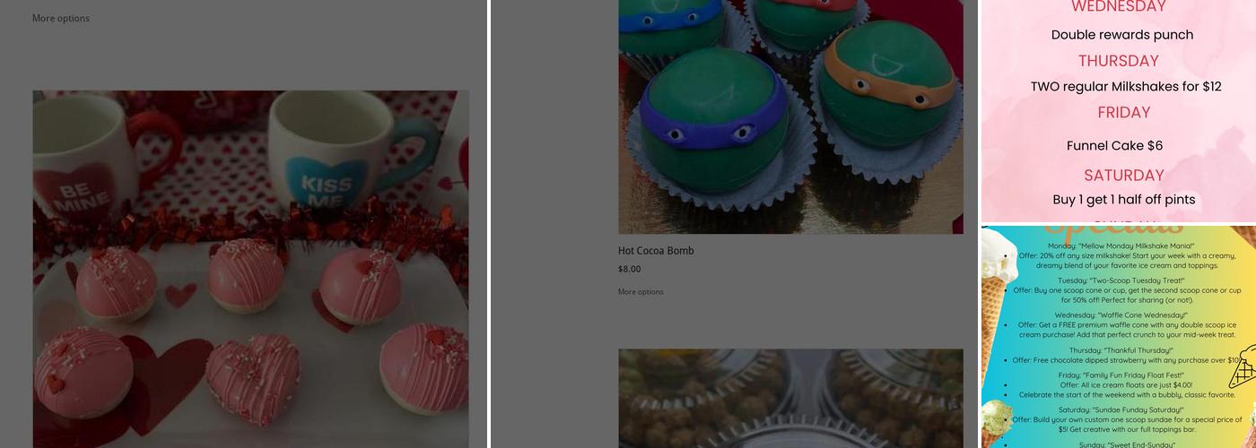 Daisy’s Treats & Bakery Menu