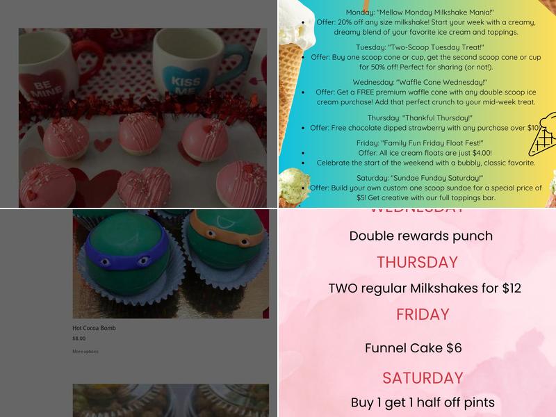 Daisy’s Treats & Bakery Menu