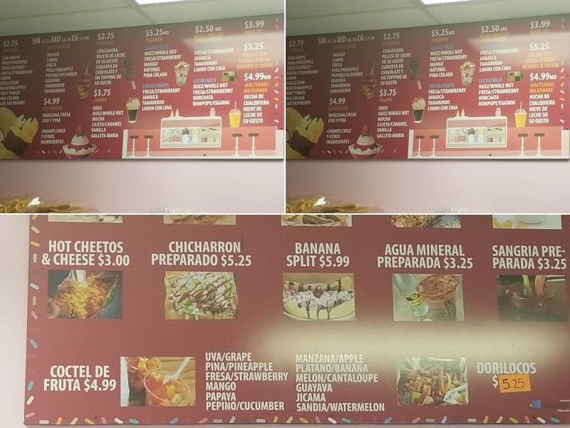 La Michoacana De Brookfield Menu