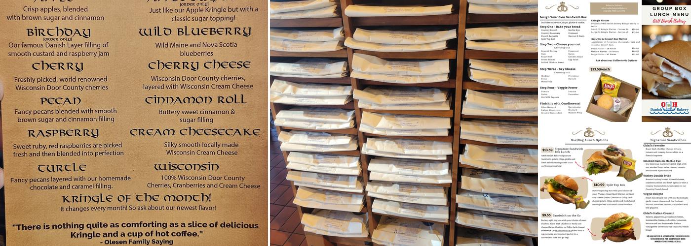 O&H Danish Bakery Menu