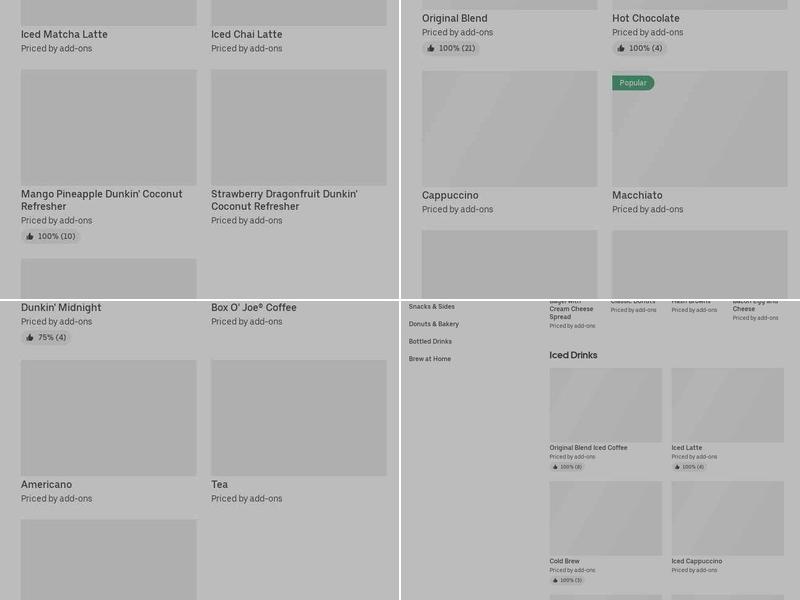 Dunkin' Menu