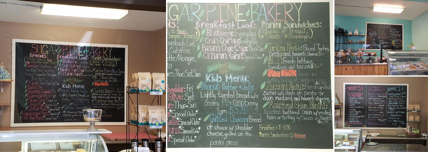 Sugar Pine Bakery Menu