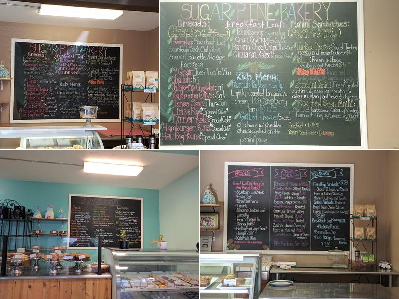 Sugar Pine Bakery Menu