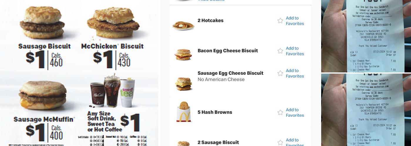 McDonald's Menu