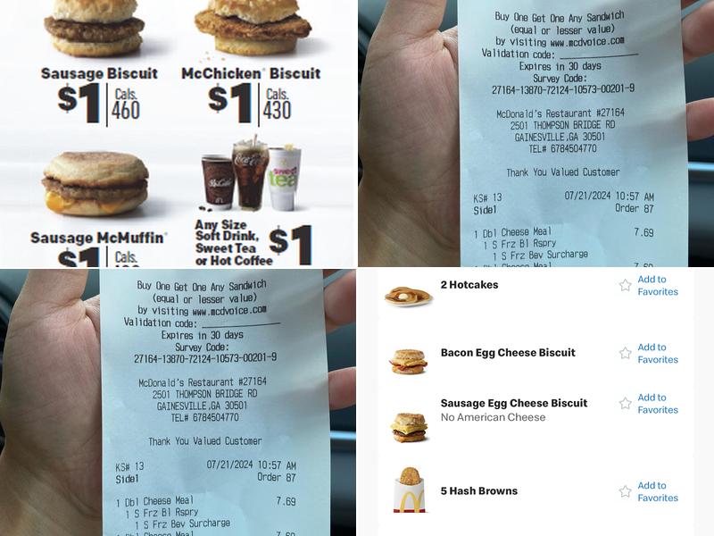 McDonald's Menu
