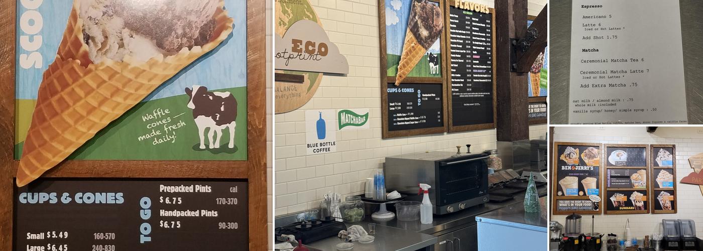 Ben & Jerry’s Menu