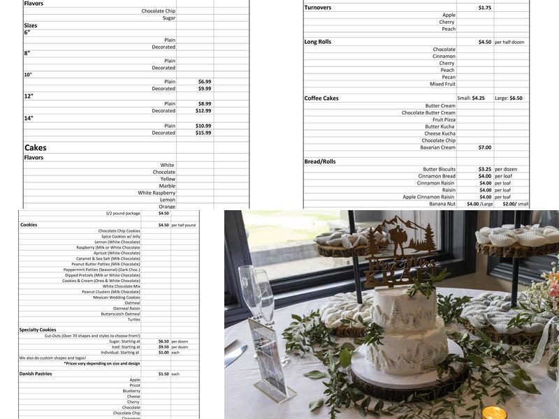 Rookies Cookies Menu