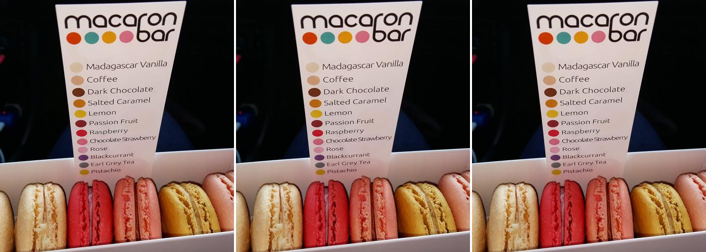 Macaron Bar Menu