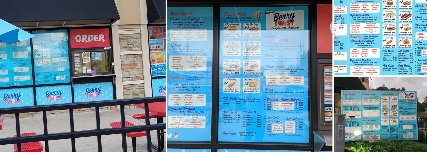 Berry Twist Menu