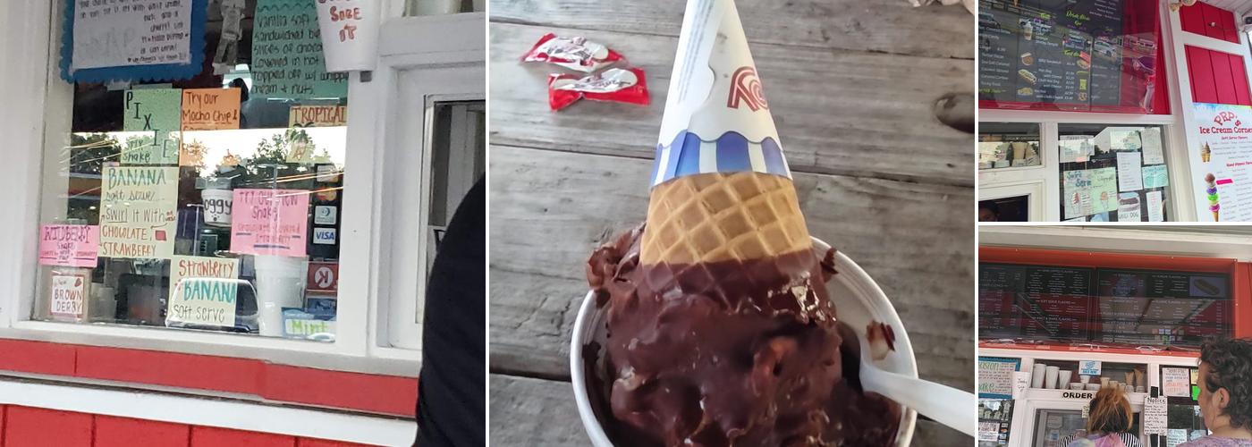 PRP Ice Cream Corner Menu