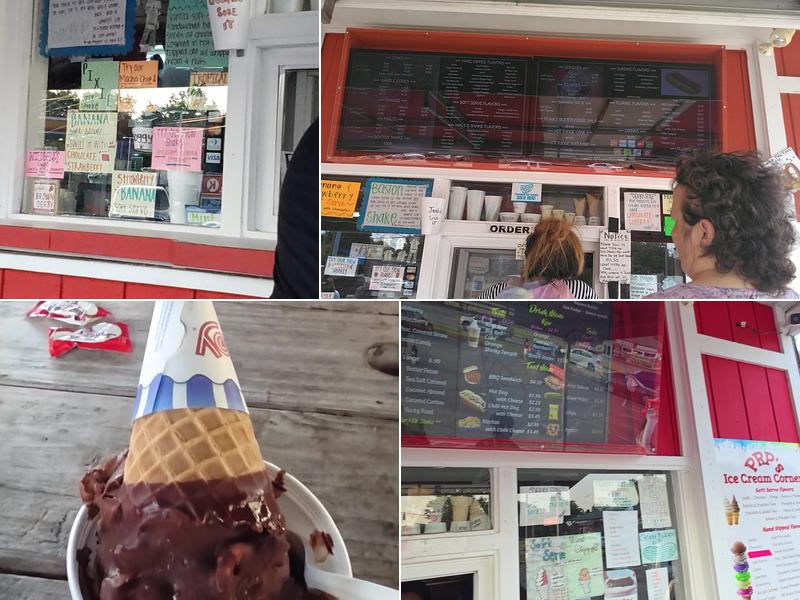 PRP Ice Cream Corner Menu